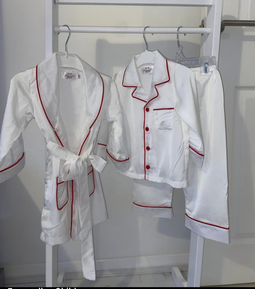 Red Boys Pjs and Nightcoat