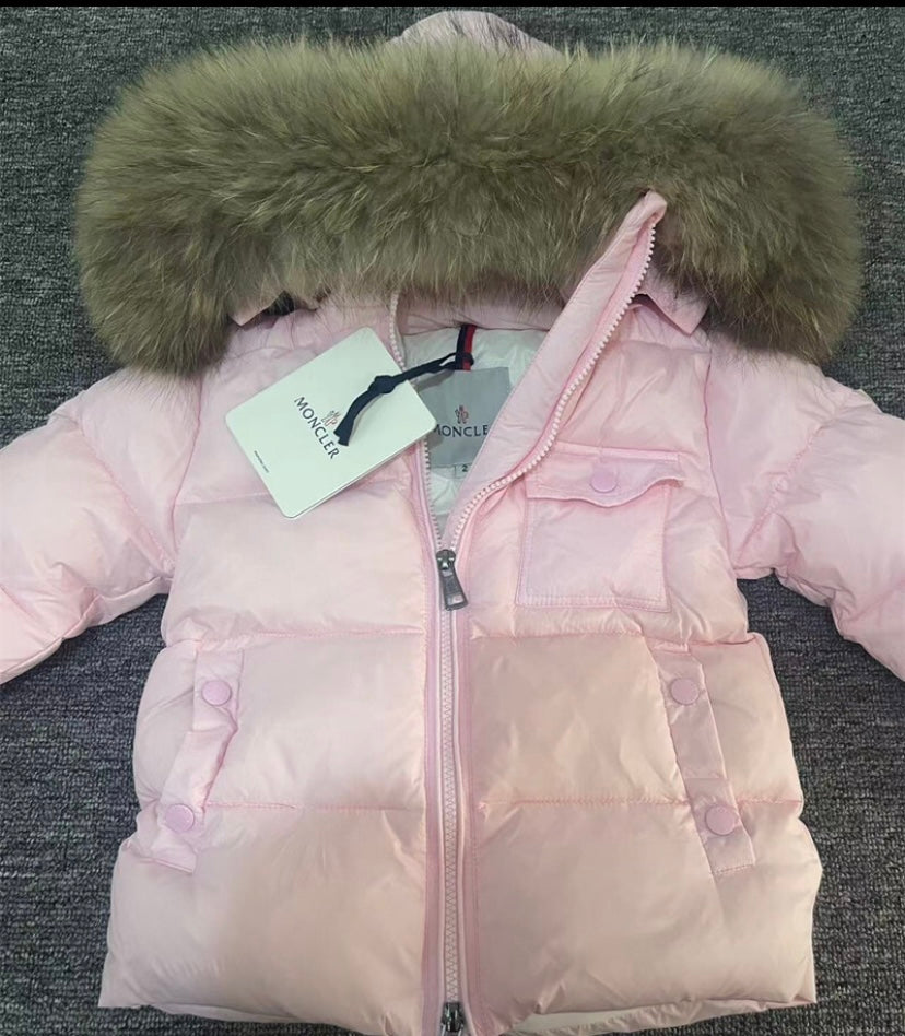 Inpisred coat with fox fur hood