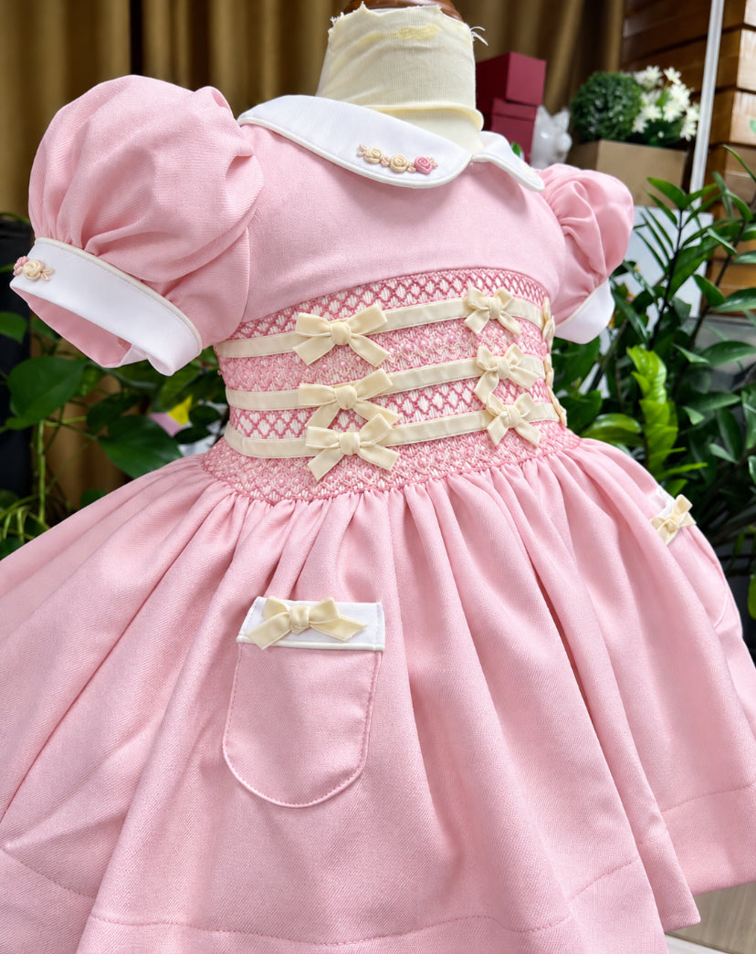 Velvet Bow Dress- Due in November