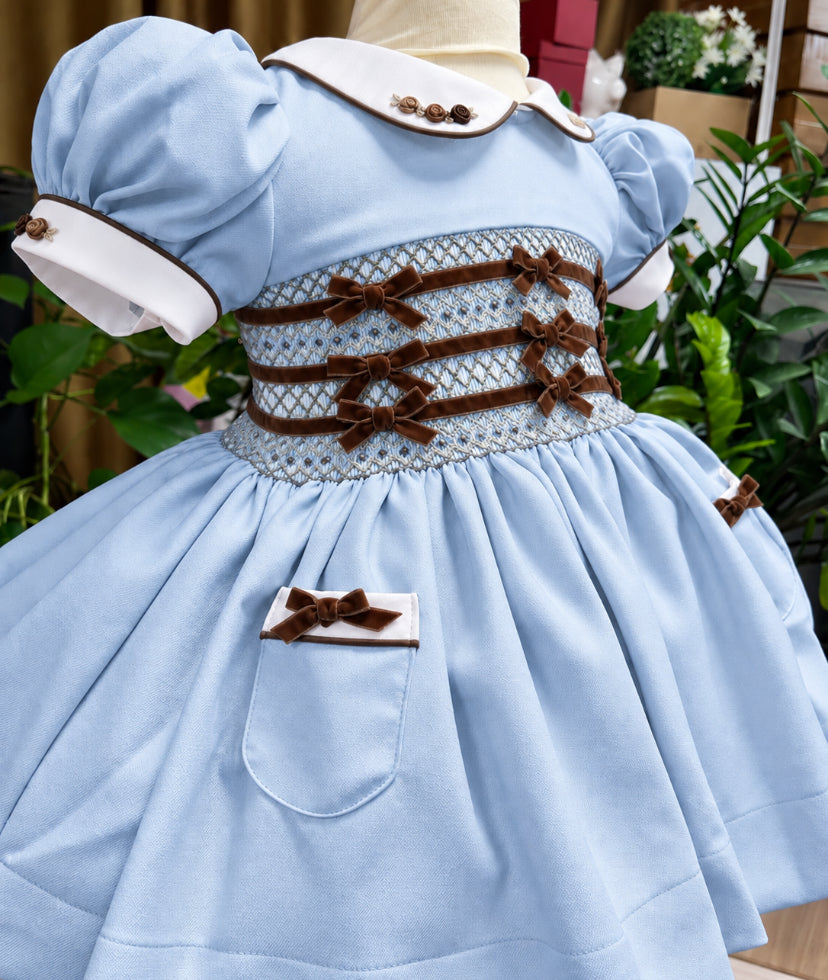 Velvet Bow Dress- Due in November