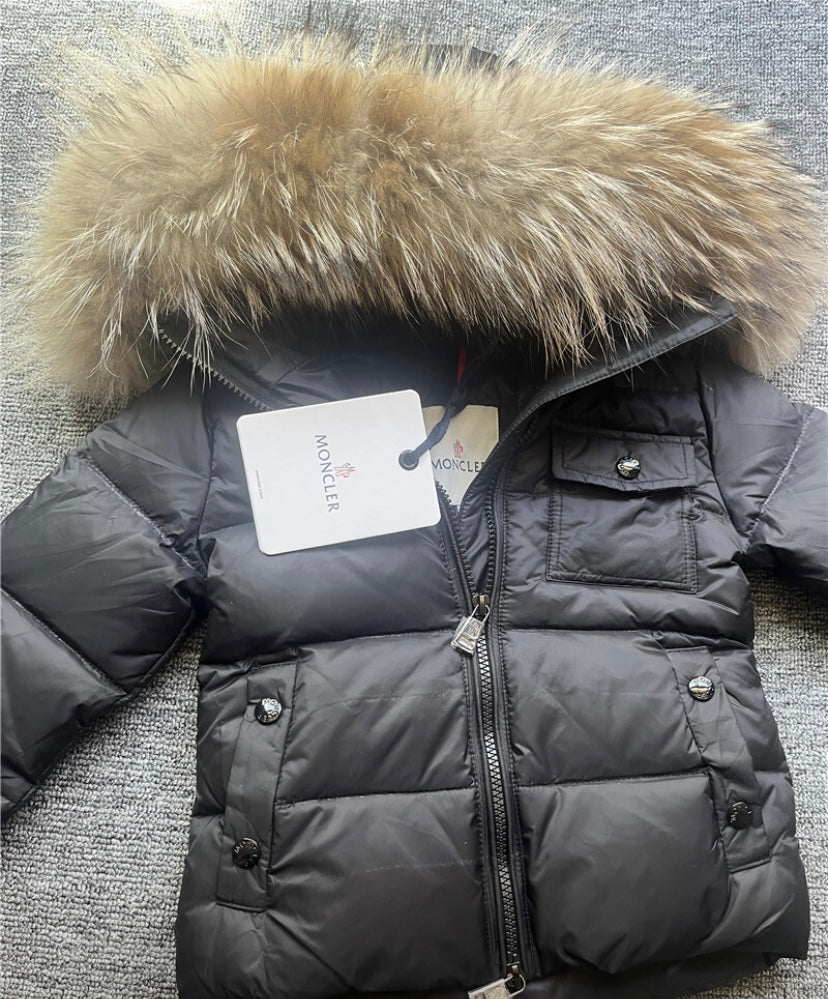 Inpisred coat with fox fur hood
