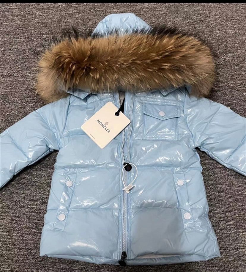 Inpisred coat with fox fur hood